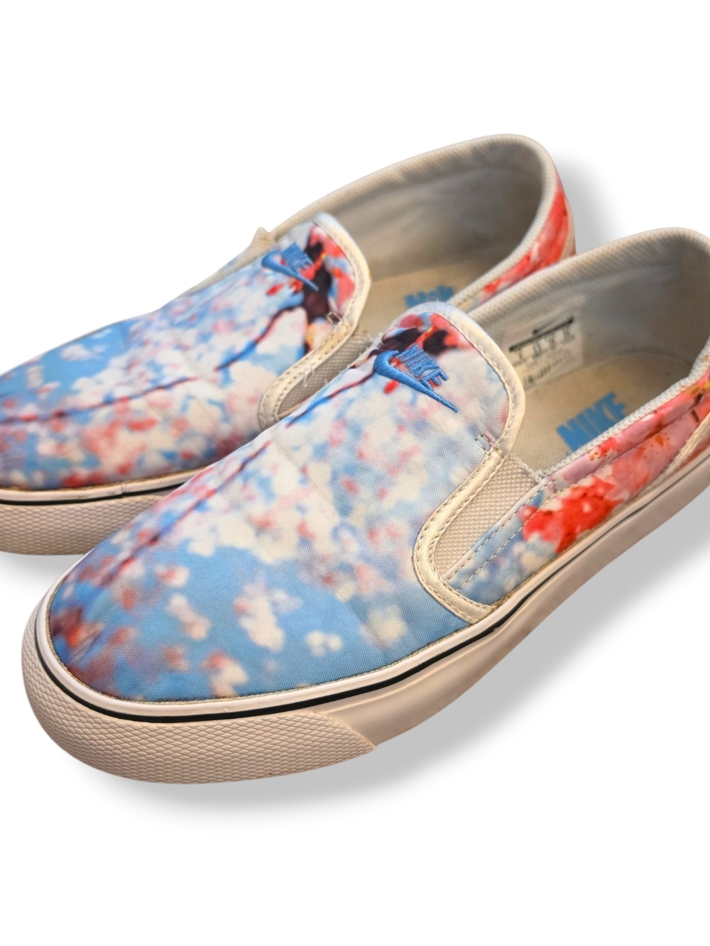 Nike Womens Slip-On Floral Cherry Blossom Print Shoes - Size 8